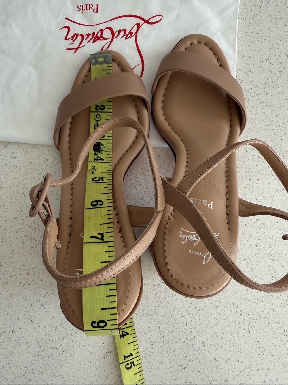 Christian Louboutin 85mm Miss Jane Ankle-Strap Sandals EU 36 US 6 Nude - Picture 8 of 10